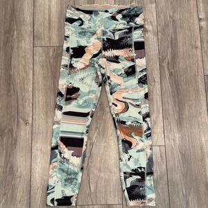 Under Armour HeatGear Compression Leggings Abstract Print Women's M